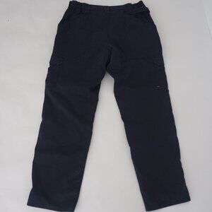 5.11 Tactical Navy Multi-pocket Utility Range Elastic Waist Relaxed Pants 38x34